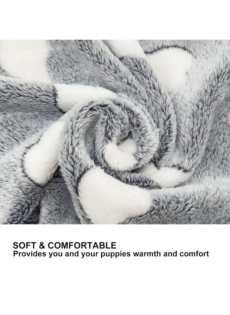 CMGTYYD CMGTYYD Pet Blankets Set, Soft Dog Cat Fleece Blankets, Super Soft Warm Sleep Mat Fluffy Premium Fleece Pet Blanket, Pack of 3, 76cm x 52cm(31"x20")  - Image 3