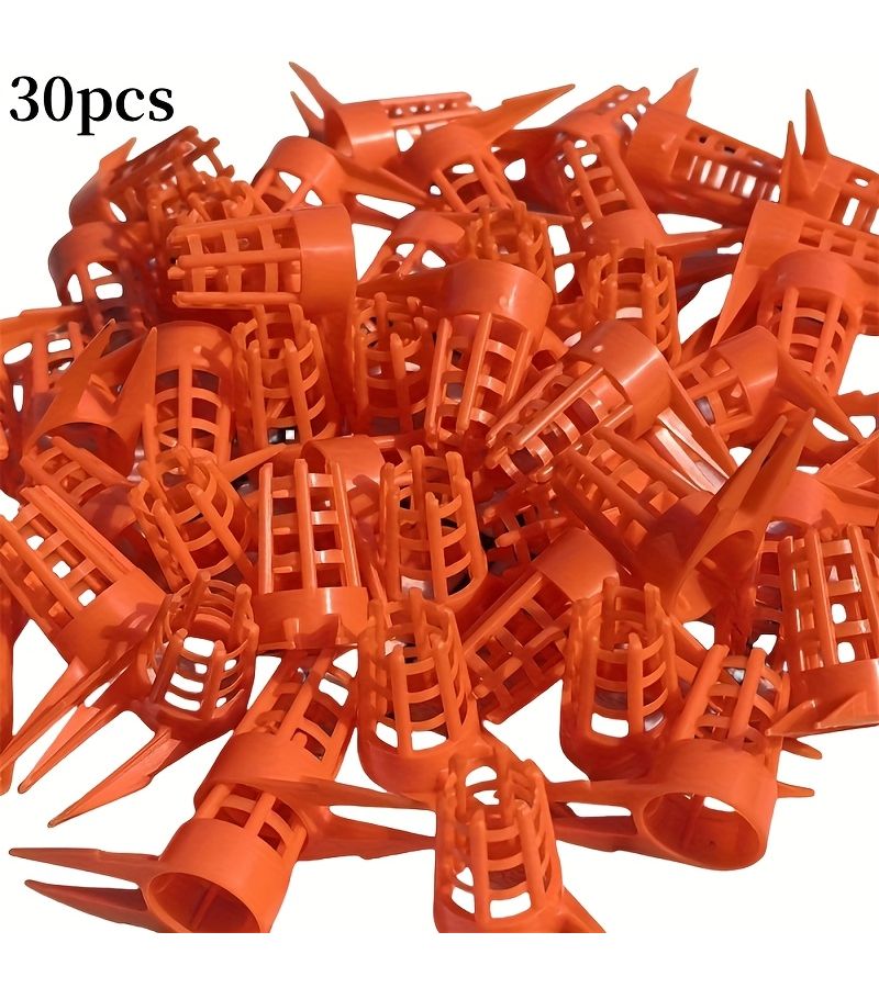 30 Pcs Beekeeping Tools Plastic Queen Bee Cage Anti Bite Protective Cover Beekeeping Plastic Cage Cup Split Opening With Thorns Royal Bee Protective Cover Queen Bee Protector - Image 5