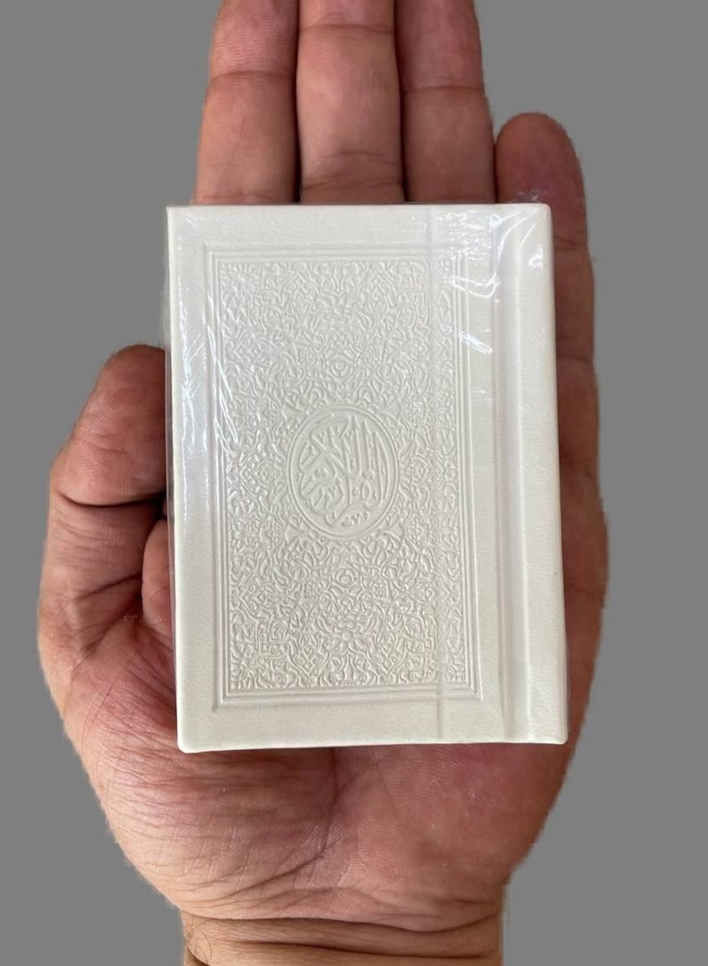 The Holy Quran, leather cover, with clear handwriting, and colored paper. Colored MUSFAF, clear handwriting SMALL SIZE8*6 CM-pink - Image 2