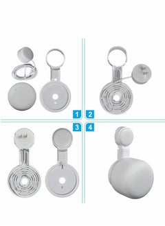 Y&D Outlet Wall Mount for Google Nest Point, Space Saving Holder, Easy Moved, Cord Management Router-Point Without Messy Wires and Screws (White, 1Pack)  - Image 5