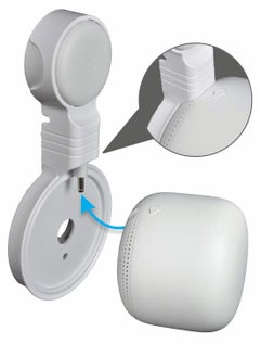 Y&D Outlet Wall Mount for Google Nest Point, Space Saving Holder, Easy Moved, Cord Management Router-Point Without Messy Wires and Screws (White, 1Pack)  - Image 1