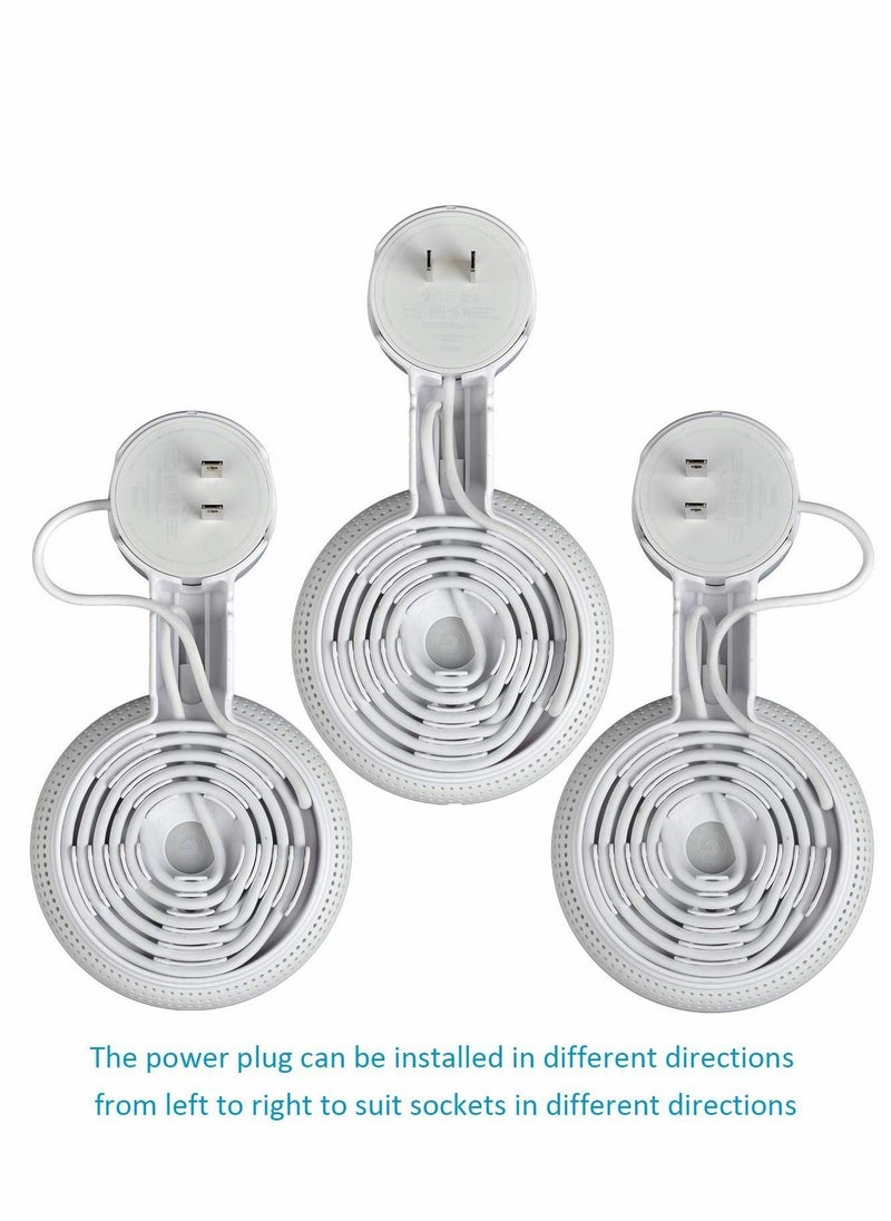 Y&D - Outlet Wall Mount for Google Nest Point, Space Saving Holder, Easy Moved, Cord Management Router-Point Without Messy Wires and Screws (White, 1Pack) - Image 1