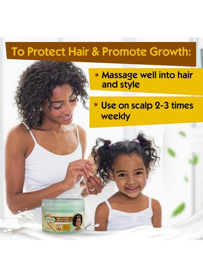 Sofn'free N'Pretty Grohealthy Olive Oil Cream For Hair Growth Reduces Breakage Rebuilds Strengthens & Protect Hairs For Healthy Shiny Longer And Thicker 8.8 Oz (Pack Of 1) - Image 4