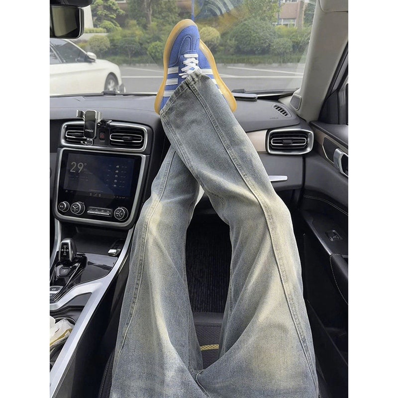 Unisex Classic Denim Jeans Loose Fit Daily Outdoor Wear - Image 1