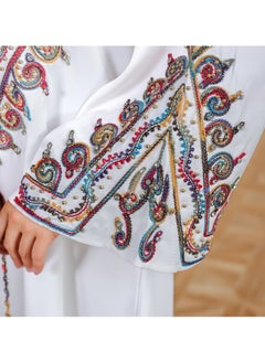 Abaya Rope Embroidery Dress. White. - pzsku/Z55DC92D1F18ED88B38F5Z/45/_/1731401068/17d797fb-31fb-4980-b878-a60e28d8f1ef