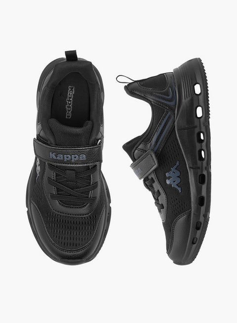 Boys' Logo Detail Sports Shoes with Hook and Loop Closure