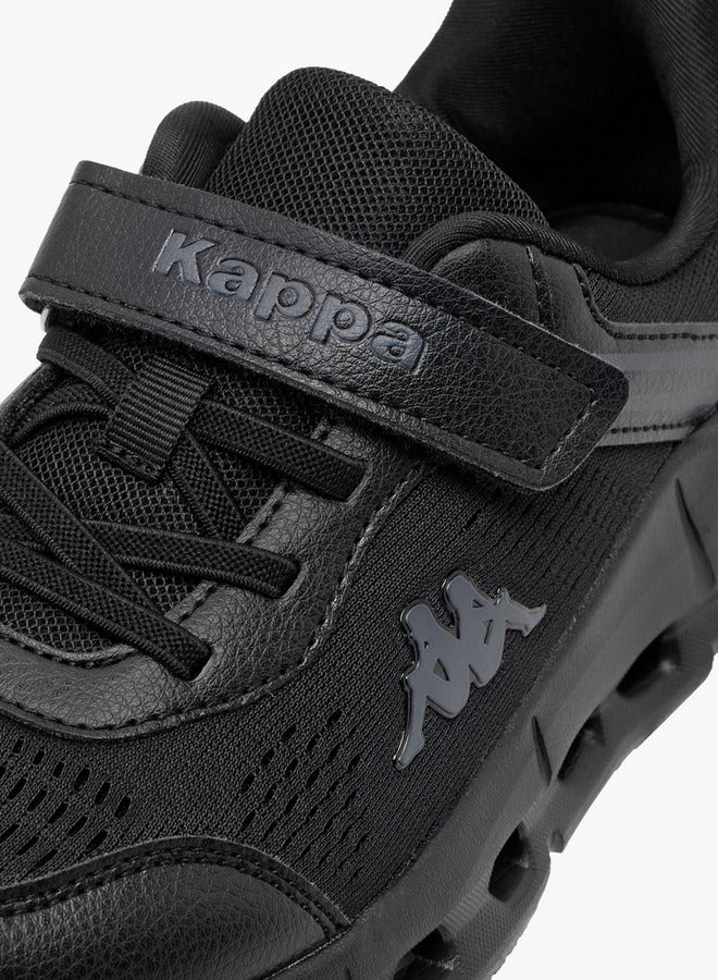 Boys' Logo Detail Sports Shoes with Hook and Loop Closure