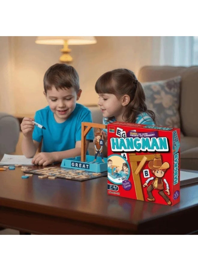 لعبة المشنقة التعليمية للأطفال - خمن الكلمة وأنقذ راعي البقر قبل سقوطه! لعبة عائلية ممتعة مع مجسم راعي بقر بلاستيكي وحروف مغناطيسية ولوحة... - Image 4