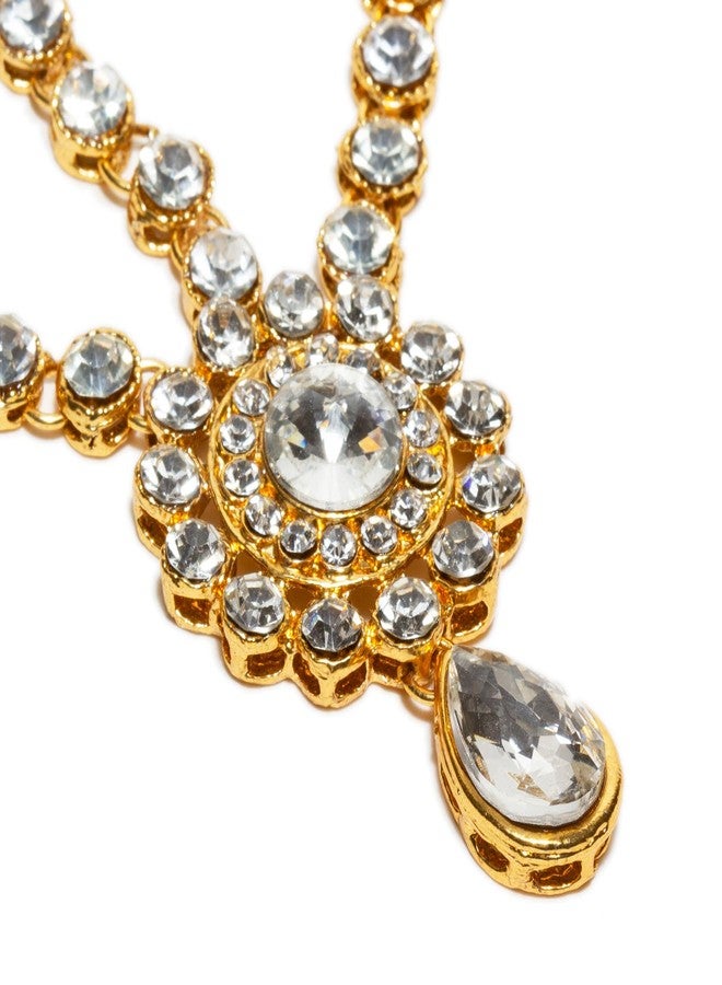 Bindhani Forhead Matha Patti Tikka Nose Ring Indian Bollywood Jewelry For Women - Image 4