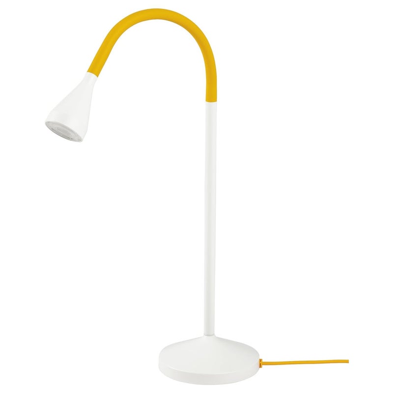BS Case Ikeaa NVLINGE LED Desk Lamp YellowWhite Polycarbonate Plastic LensShade Steel Tube ABS Plastic Base EVA Plastic Weight - Image 1