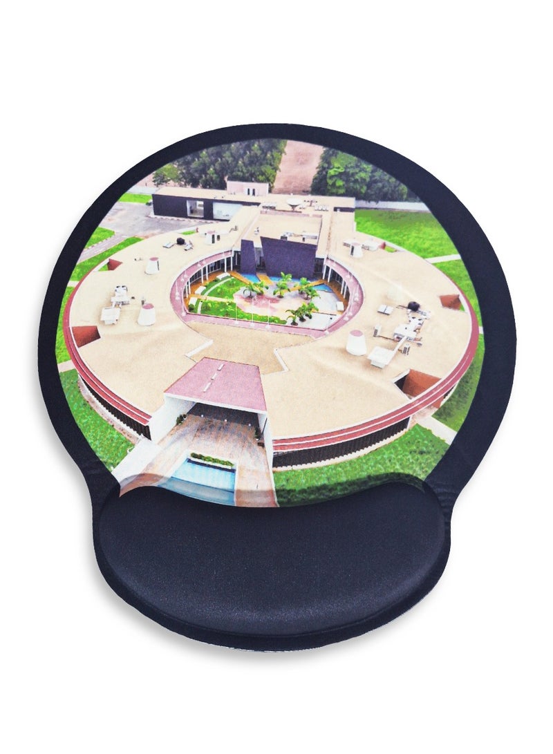 لوحة ماوس صغيرة لليد مع شريط دعم للمعصم من الجل، سجادة مكتب بنمط طباعة عالية الدقة ، لوحة ماوس ممتدة ووسادات ماوس للوحة المفاتيح، وسادات ماوس سطحية من القماش المقاوم للماء للمكتب، قاعدة مطاطية مضادة للانزلاق - Image 1