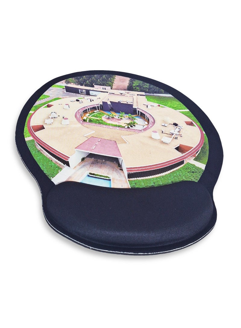 لوحة ماوس صغيرة لليد مع شريط دعم للمعصم من الجل، سجادة مكتب بنمط طباعة عالية الدقة ، لوحة ماوس ممتدة ووسادات ماوس للوحة المفاتيح، وسادات ماوس سطحية من القماش المقاوم للماء للمكتب، قاعدة مطاطية مضادة للانزلاق - Image 2