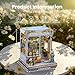 Fsolis Book Nook Kit DIY Scene Miniature Dollhouse Kit for Adults Bookshelf 3D Puzzles 255PCS Tiny House Mini Flower Shop Model Booknook Craft Gifts for Women Puzzle Lovers Annas Blue Blossom - Image 4