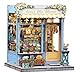 Fsolis Book Nook Kit DIY Scene Miniature Dollhouse Kit for Adults Bookshelf 3D Puzzles 255PCS Tiny House Mini Flower Shop Model Booknook Craft Gifts for Women Puzzle Lovers Annas Blue Blossom - Image 2