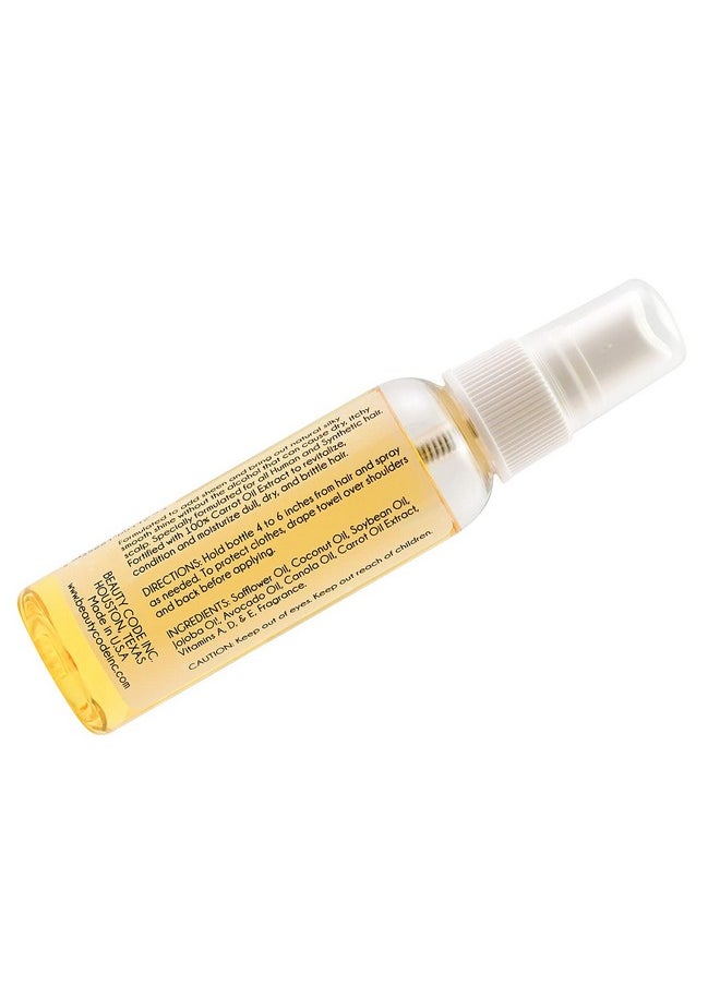 Black Queen Carrot Oil Sheen Spray All Human And Synthetic Hair 2Oz  - Image 3