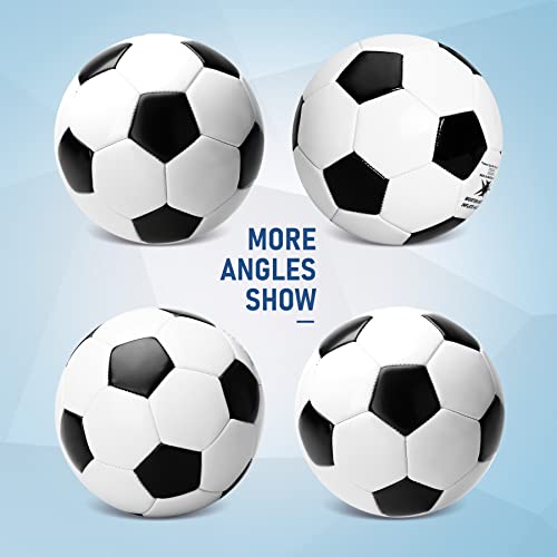 ZOOJOY 3 Pack Soccer Ball Size 3 for Kids, Outside Sport Soccer Ball Set for Boys Girls, Classic Design with Pump, Play Ball Toys & Gifts for Toddlers 2 3 4 5 6 7 8 - Image 4