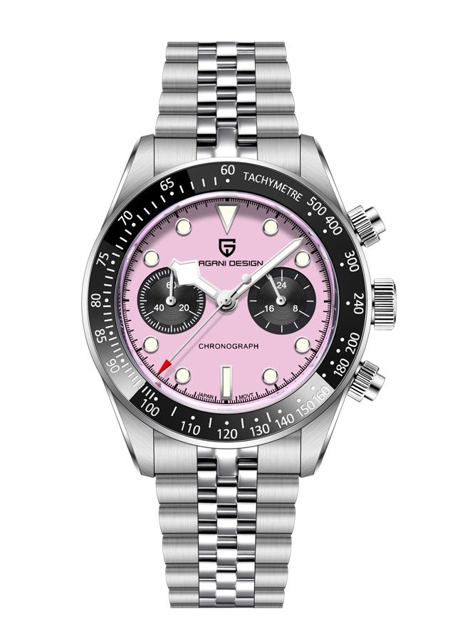 PAGANI DESIGN Panda Dial Men's Chronograph Watches Japan VK64 Movement Stainless Steel 100M Waterproof Men Fashion Casual Watch - Image 1