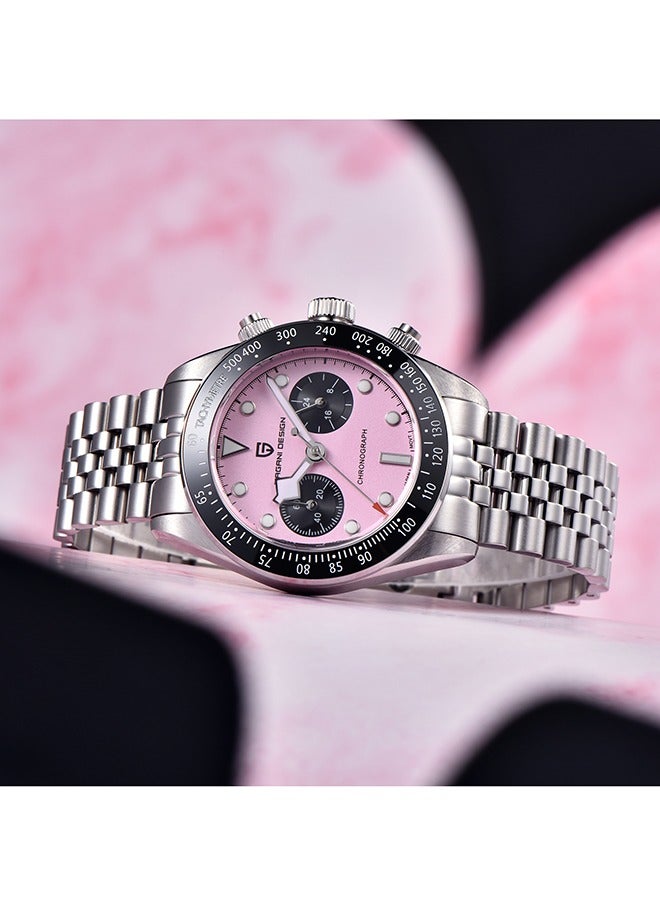 PAGANI DESIGN Panda Dial Men's Chronograph Watches Japan VK64 Movement Stainless Steel 100M Waterproof Men Fashion Casual Watch - Image 3