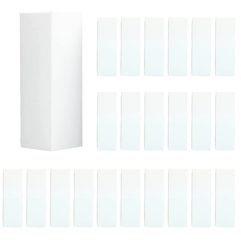 COSIDEA 50 PCS Empty White Lip Gloss Boxes W28 xW28 xH89mm W102xW102xH35 inch Cosmetic PerfumeMascara Box Packaging for Small Business Wholesale small Kraft Paper Box Luxury Holder Wrapping - Image 2
