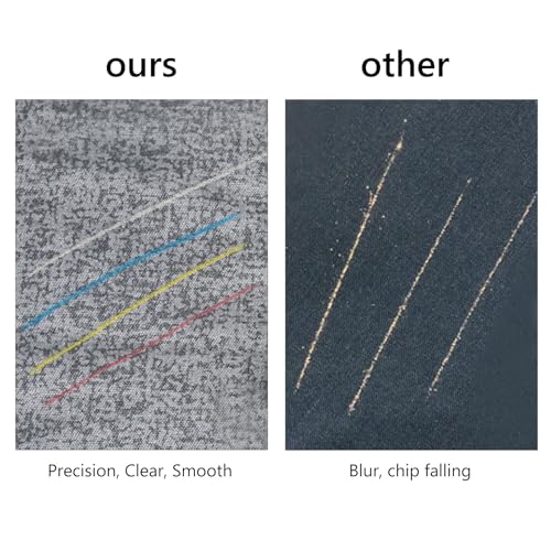 DIANZHU Tailors Chalk & Fabric Markers for Quilting - 10PCS Tailor's Chalk, 4PCS Heat Erasable Pens with 4 Refills, 3 PCS Sewing Fabric Pencils - Image 3