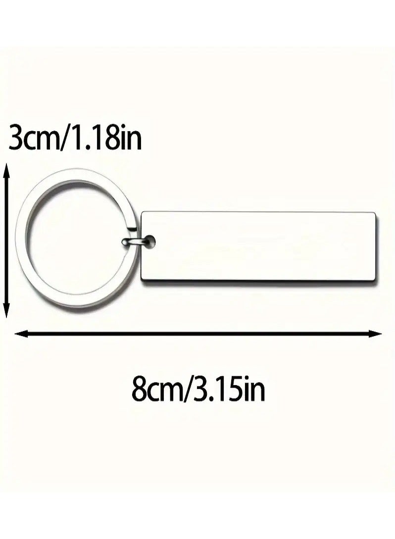 MASIA Inspirational Arabic stainless steel keychain engraved with a delicate phrase, key pendant, car keychain. - Image 4