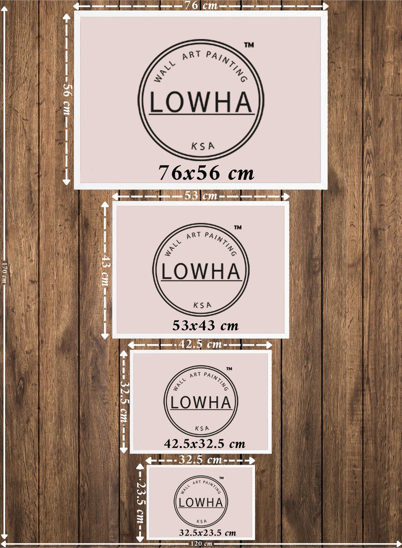 LOWHA Framed Wall Art with Al-Quds Palestine Printed Painting Poster, For Home, Room, Office Decor - Image 2