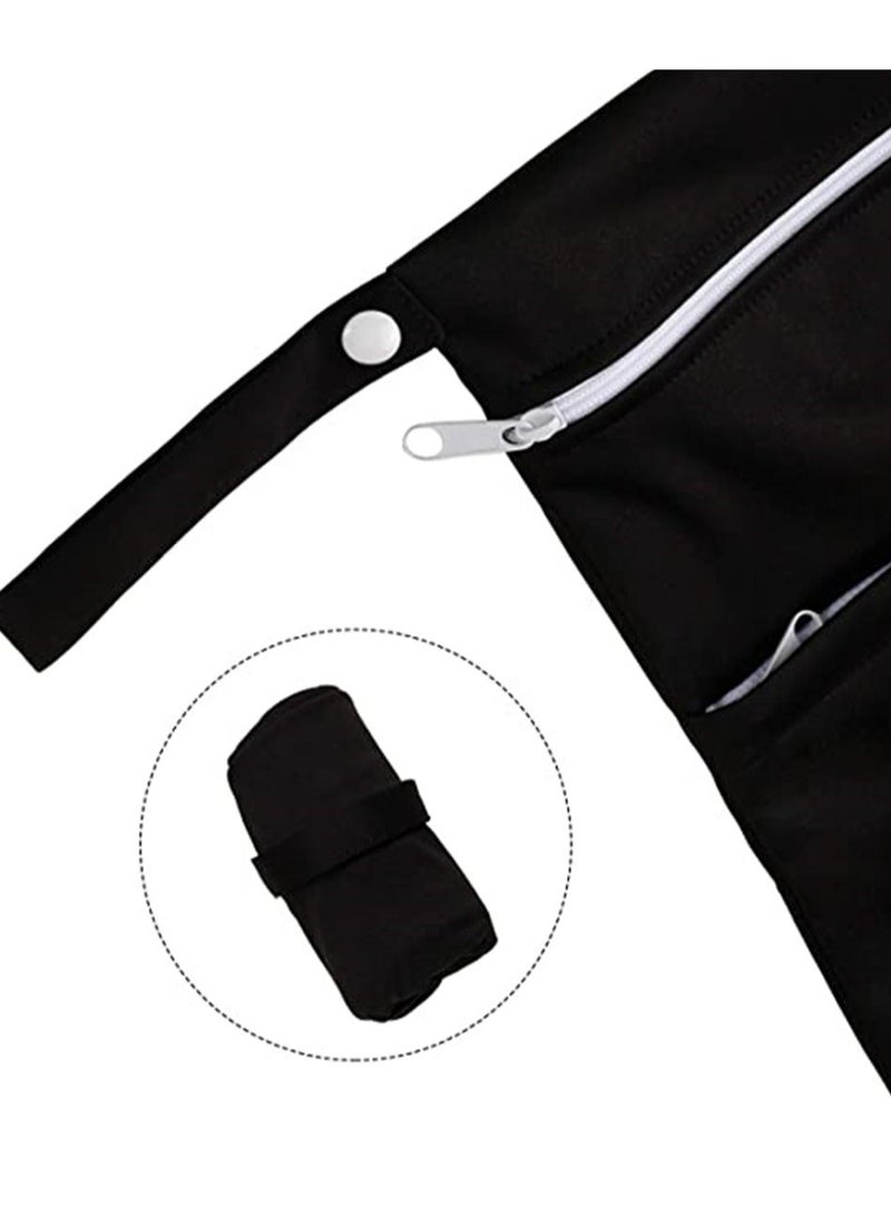 2-Piece Wet Dry Bag for Cloth Diapers Travel Beach Pool Yoga Gym Bag for Swimsuits Wet Clothes 2 pcs - Image 4