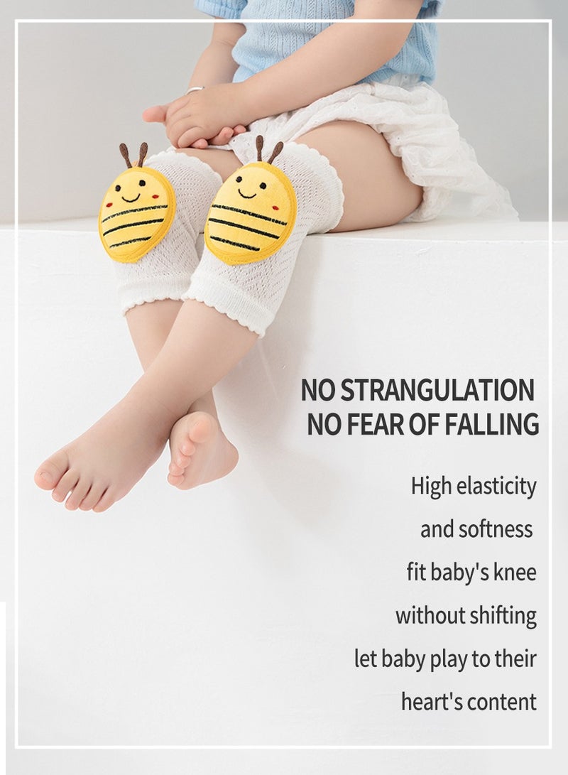 BEIRUI 3 Pairs of Baby Knee Pads, Cotton Child and Infant Safe Crawling Elbow Pads, Anti-fall Cartoon Knee Pads for Crawling, Non-Slip Products, Protecting Infant and Toddler's Knees, Elbows and Legs - Image 2