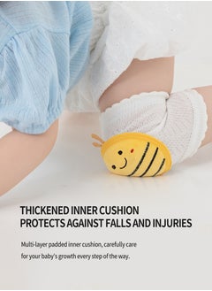 Beirui 3 Pairs of Baby Knee Pads, Cotton Child and Infant Safe Crawling Elbow Pads, Anti-fall Cartoon Knee Pads for Crawling, Non-Slip Products, Protecting Infant and Toddler's Knees, Elbows and Legs  - Image 4