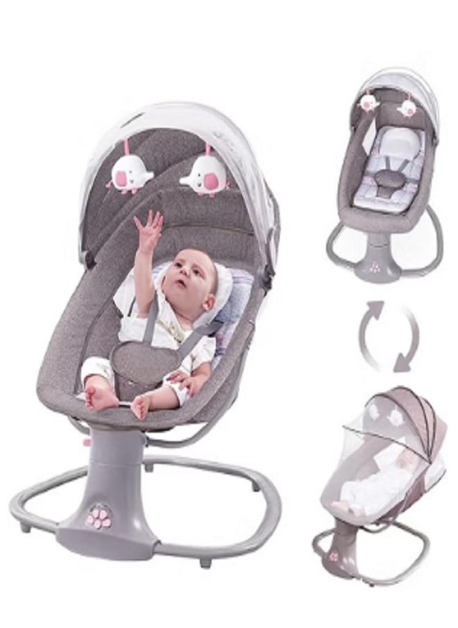 Mastela - Mastela 3-in-1 Multifunction Bassinet | Grey & Pink - Image 1