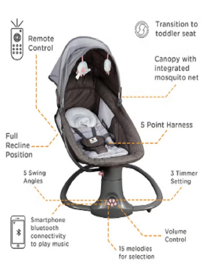 Mastela - Mastela 3-in-1 Multifunction Bassinet | Grey & Pink - Image 1