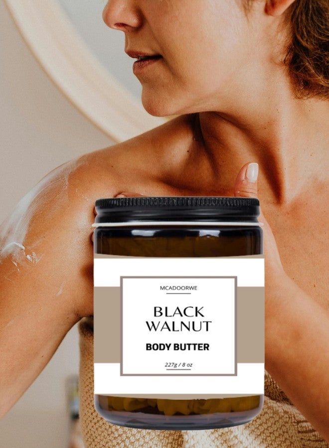 Black Walnut Whipped Body Butter | Handmade Organic Shea Mango Cocoa Blend |8 oz Jar - Image 4