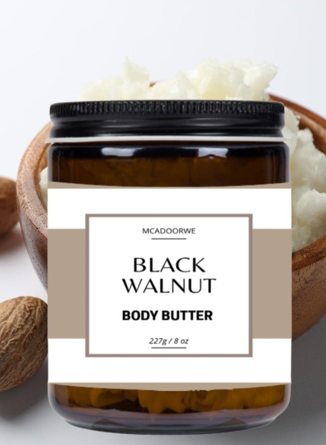 Black Walnut Whipped Body Butter | Handmade Organic Shea Mango Cocoa Blend |8 oz Jar - Image 5