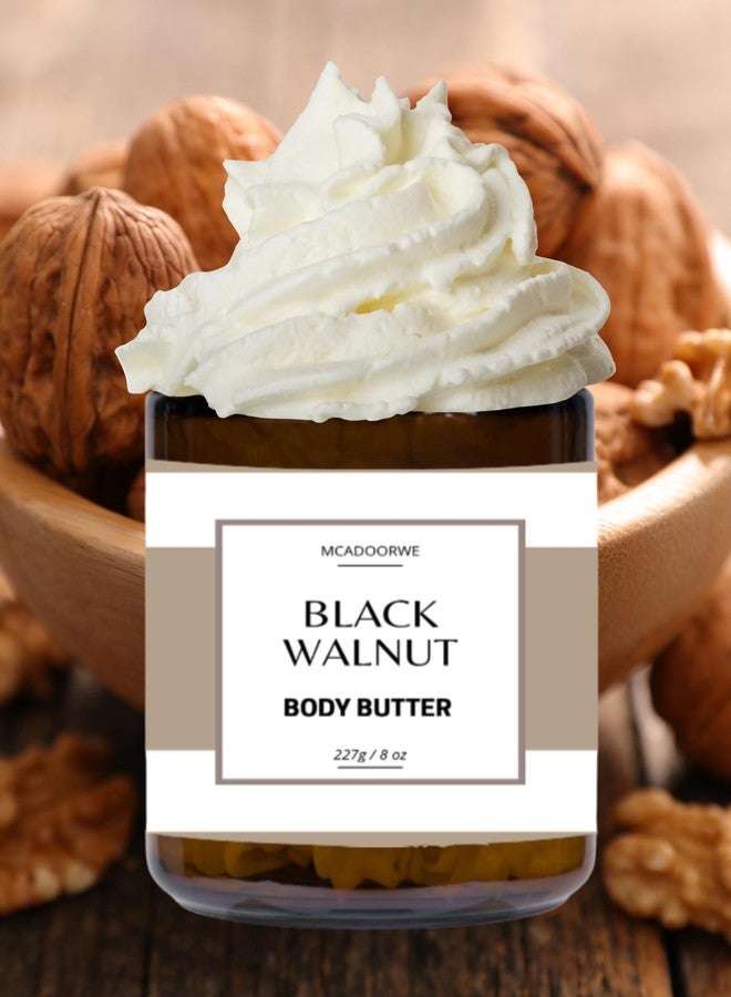 Black Walnut Whipped Body Butter | Handmade Organic Shea Mango Cocoa Blend |8 oz Jar - Image 3