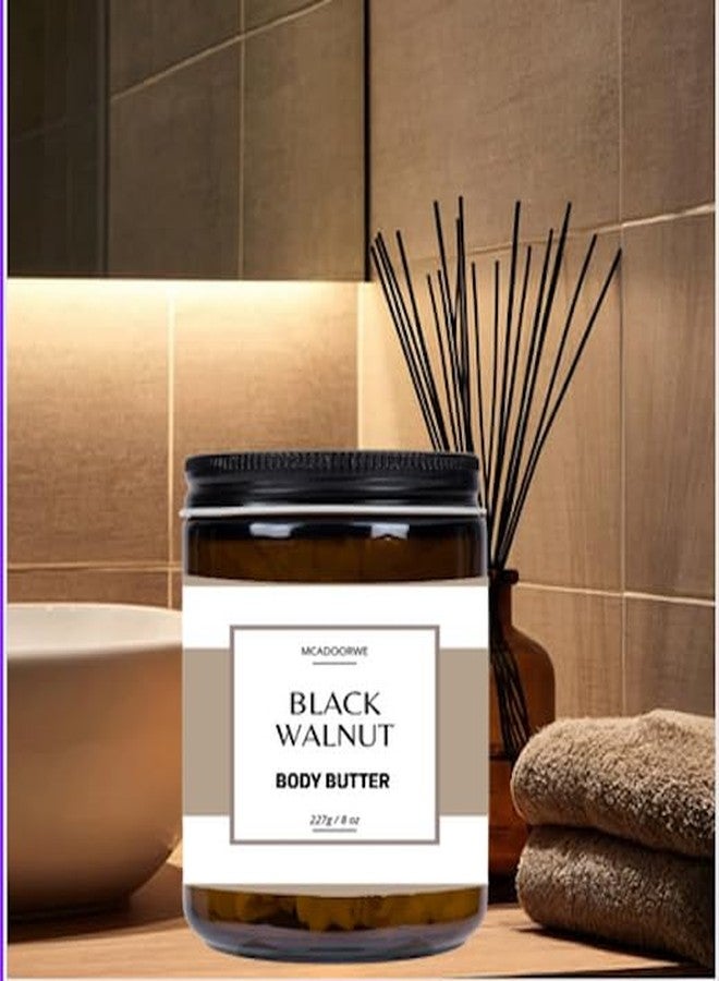Black Walnut Whipped Body Butter | Handmade Organic Shea Mango Cocoa Blend |8 oz Jar - Image 2