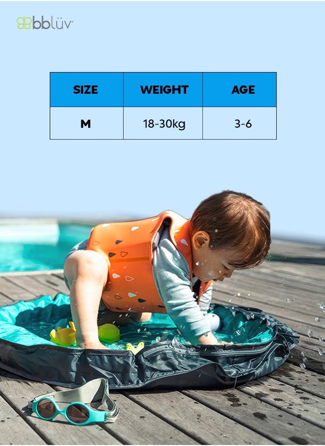 bbluv - bblüv Näj Toddler Swim Vest – Neoprene Float Jacket with 8 Removable Floats, UPF 50+ Sun Protection, Secure Fit & Adjustable Straps – Ideal for 3-6 Years Water Safety & Fun - Image 1