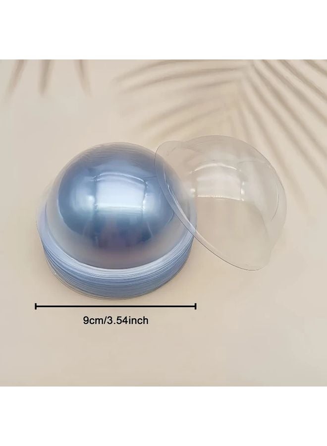 24pcs Transparent PVC Dome Caps With Flip Top Lid For Gift Wrapping - Image 3