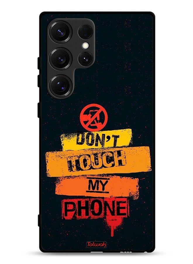 Tolwak Samsung Galaxy S25 Ultra Protective Case Cover Do Not Touch My Phone - Image 1