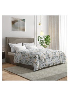 Wakefit Wakefit Comforter Double Bed | 220 GSM | Blanket Double Bed, AC Comforter Double Bed, Quilt, AC Blanket, Dohar Double Bed, Diwali Gifts, Reversible Microfiber Cotton (Leafy Bliss), White  - Image 2