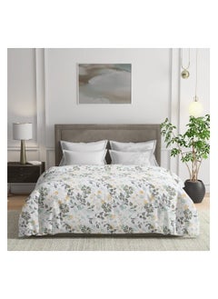 Wakefit Wakefit Comforter Double Bed | 220 GSM | Blanket Double Bed, AC Comforter Double Bed, Quilt, AC Blanket, Dohar Double Bed, Diwali Gifts, Reversible Microfiber Cotton (Leafy Bliss), White  - Image 3