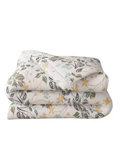 Wakefit Wakefit Comforter Double Bed | 220 GSM | Blanket Double Bed, AC Comforter Double Bed, Quilt, AC Blanket, Dohar Double Bed, Diwali Gifts, Reversible Microfiber Cotton (Leafy Bliss), White  - Image 4
