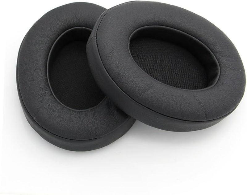 Black Replacement Earpads for Studio Headphones Soft Leather Noise Isolating Cushions - Image 5