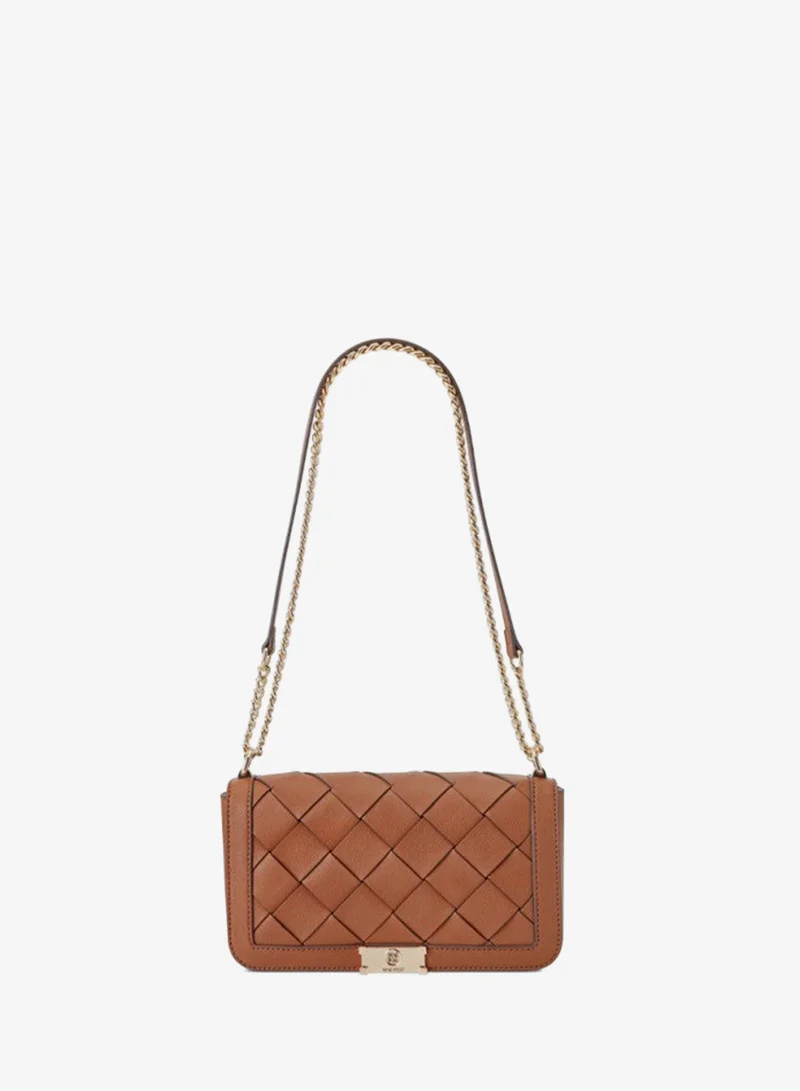 MYLAH Basket Weave Convertible Crossbody Bag
