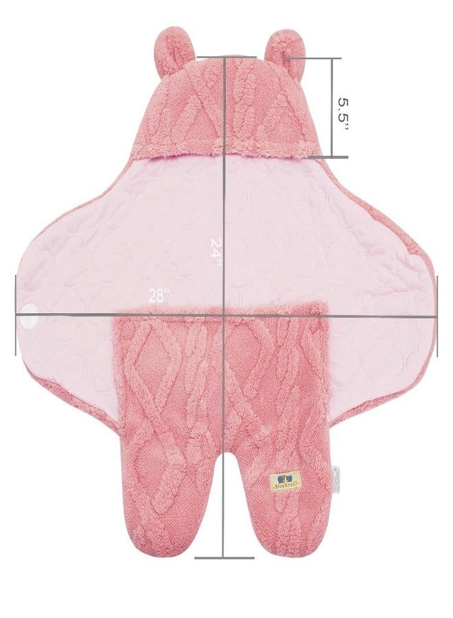 BlueSnail Comfortable Swaddling Blanket,Breathable and Soft Newborn Receiving Blanket (Pink) - Image 4