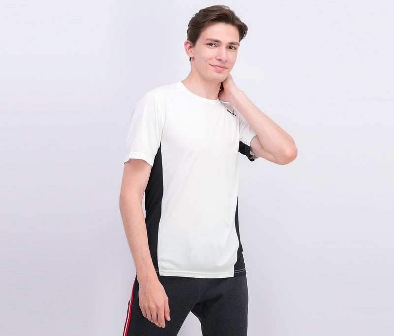 PUMA Men Cross The Line Tee, White and Black - Image 1