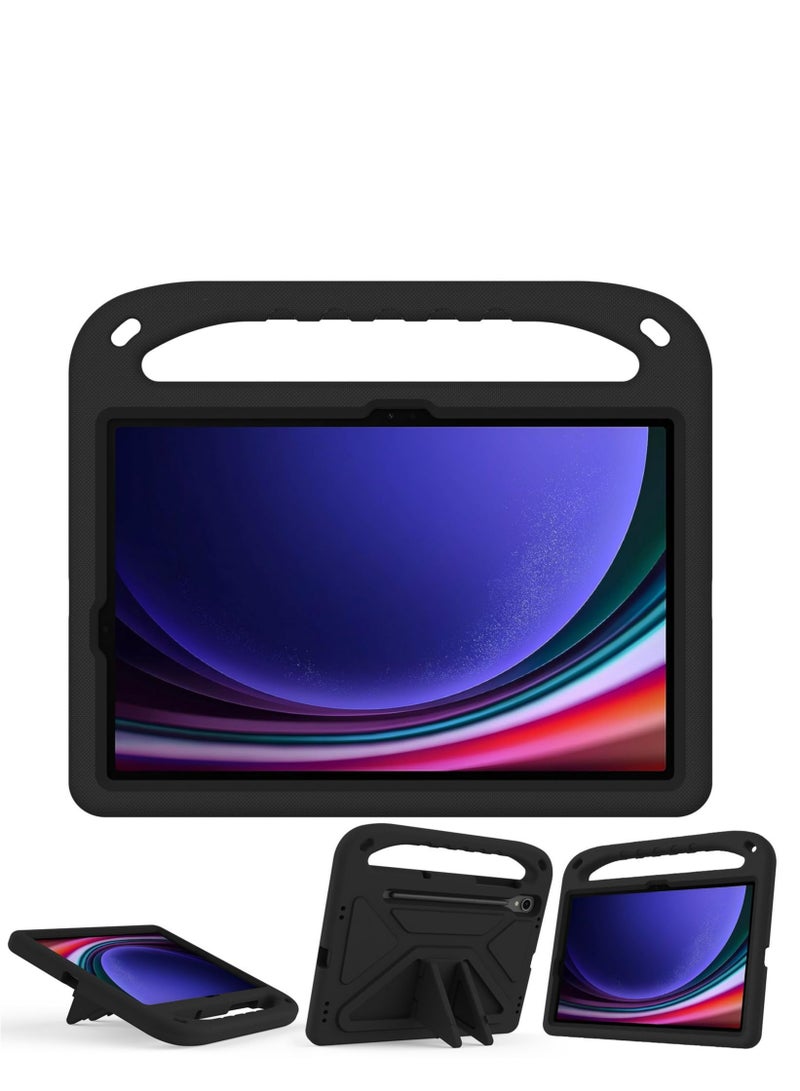 سامسونج جالاكسي تاب اس 9 فى sm-x510 / x516b 10.9 بوصة صديقة للطفل خفيفة الوزن إيفا صدمة التعامل مع حامل غطاء حماية - أسود - Image 1