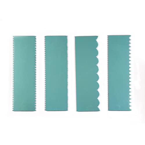 GA-DE GADE Cake decorative tall scraper for icing - 10inch (Design A (Pack 4)) - Image 2