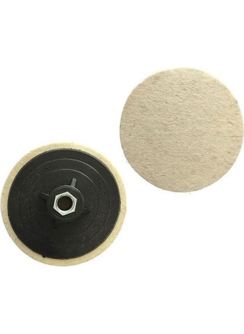 UGR Metal Marble Polishing Felt + Drill Tool 115 mm M14  - Image 2
