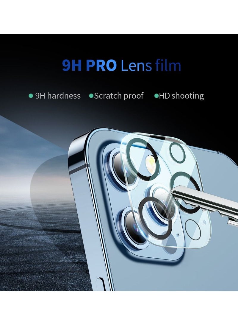 TIT Iphone 14 case transparent phone case Max screen protector tempered glass camera lens protector magnetic ring Shock proof Anti-Scratch ALL in One (Iphone 14) - Image 4