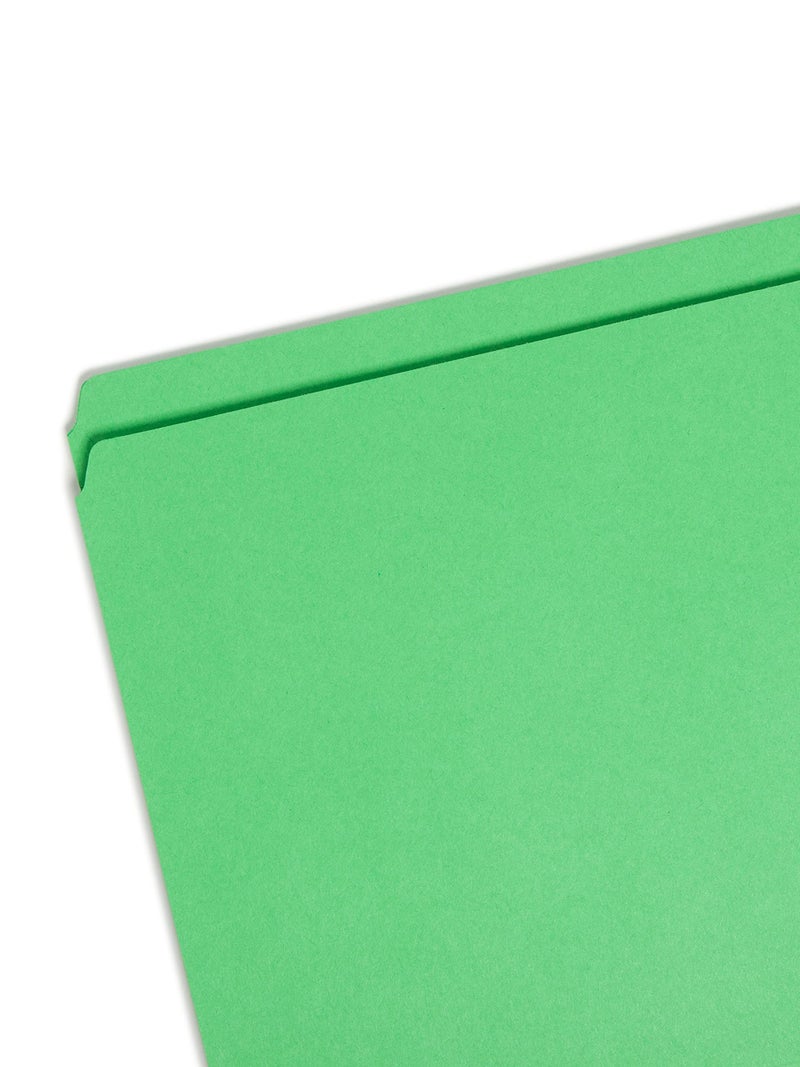 Smead File Folder, Reinforced Straight-Cut Tab, Legal Size, Green, 100 per Box (17110) - Image 2